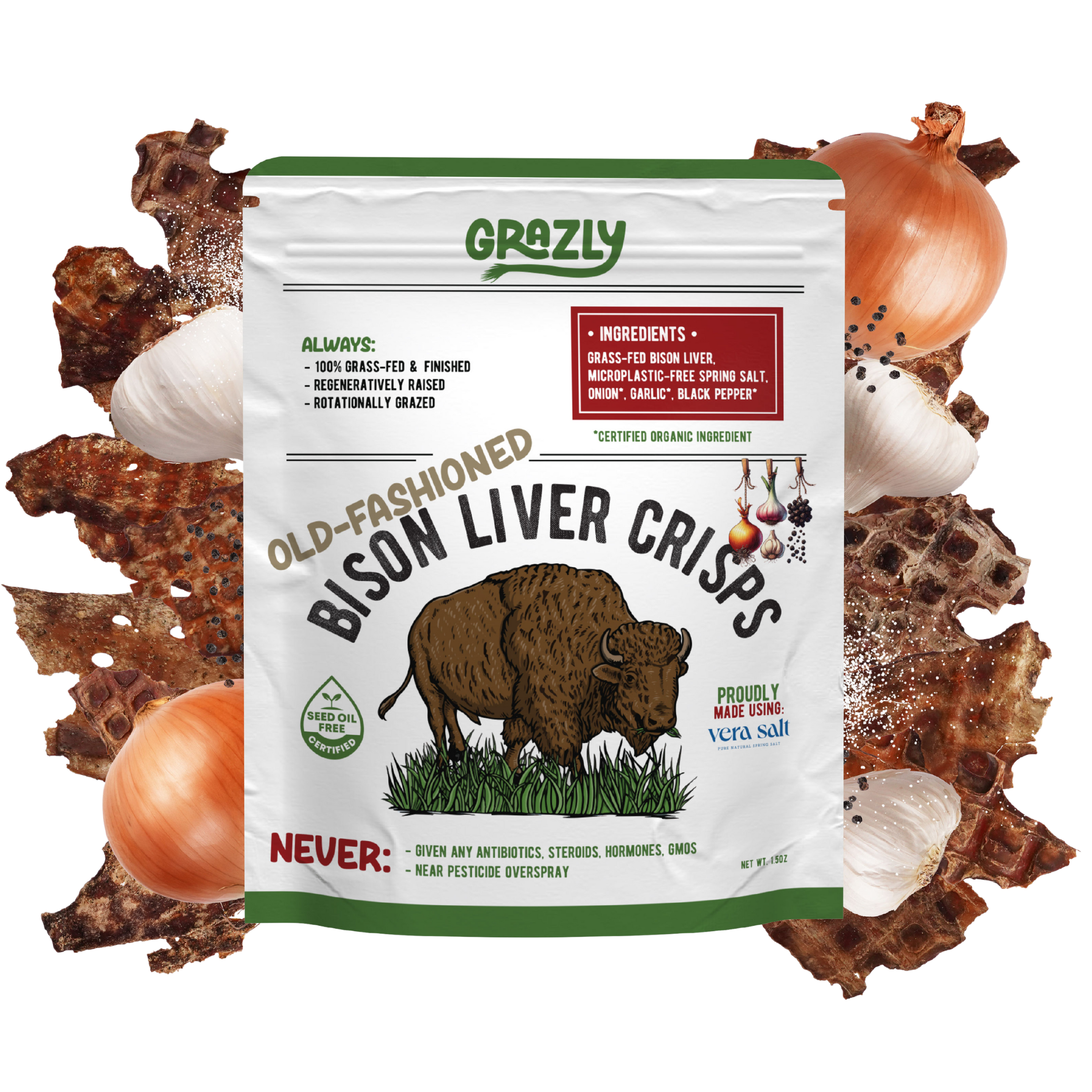 Bison Liver Crisps - 100% Grass-Fed/Finished