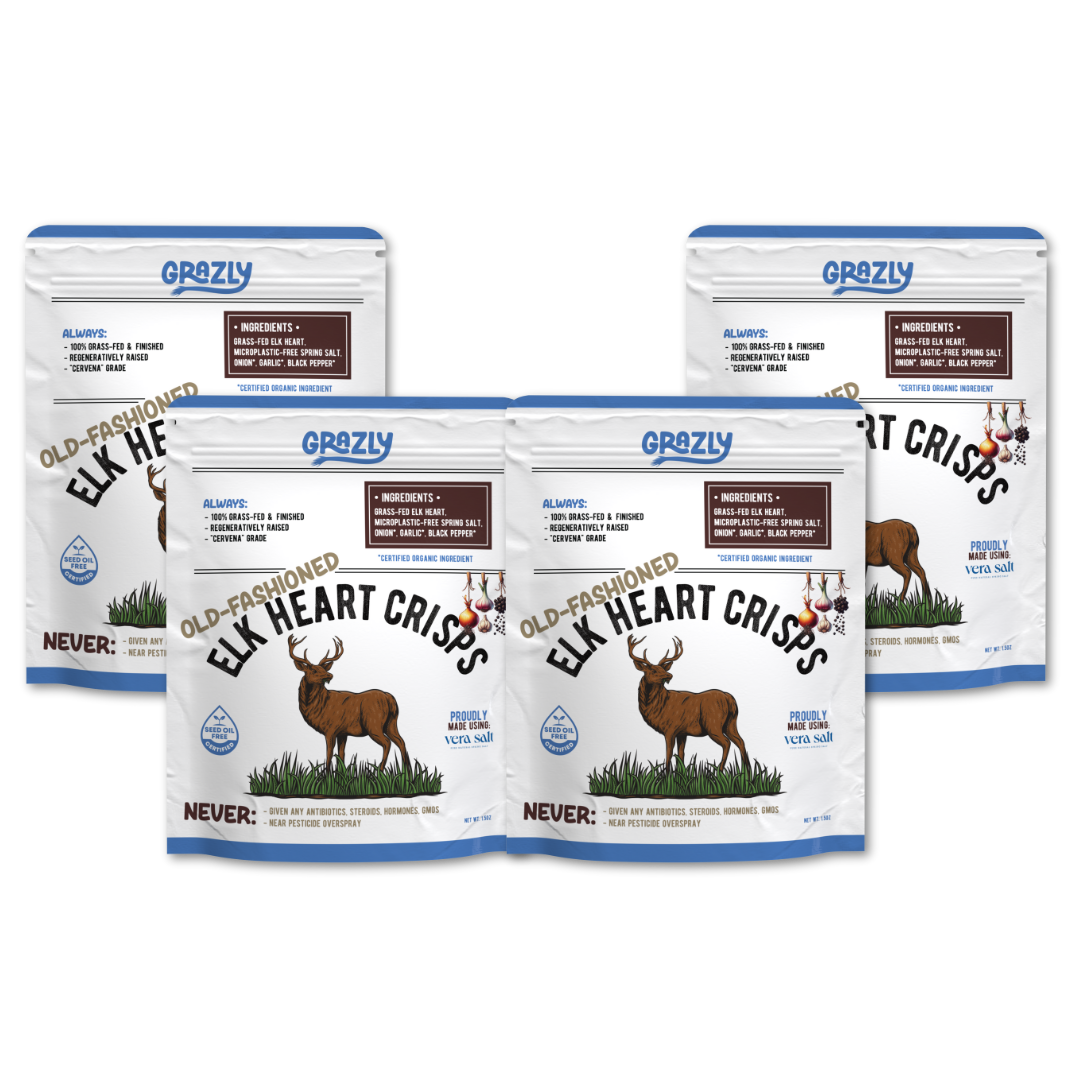 Elk Heart Crisps - 100% Grass-Fed/Finished