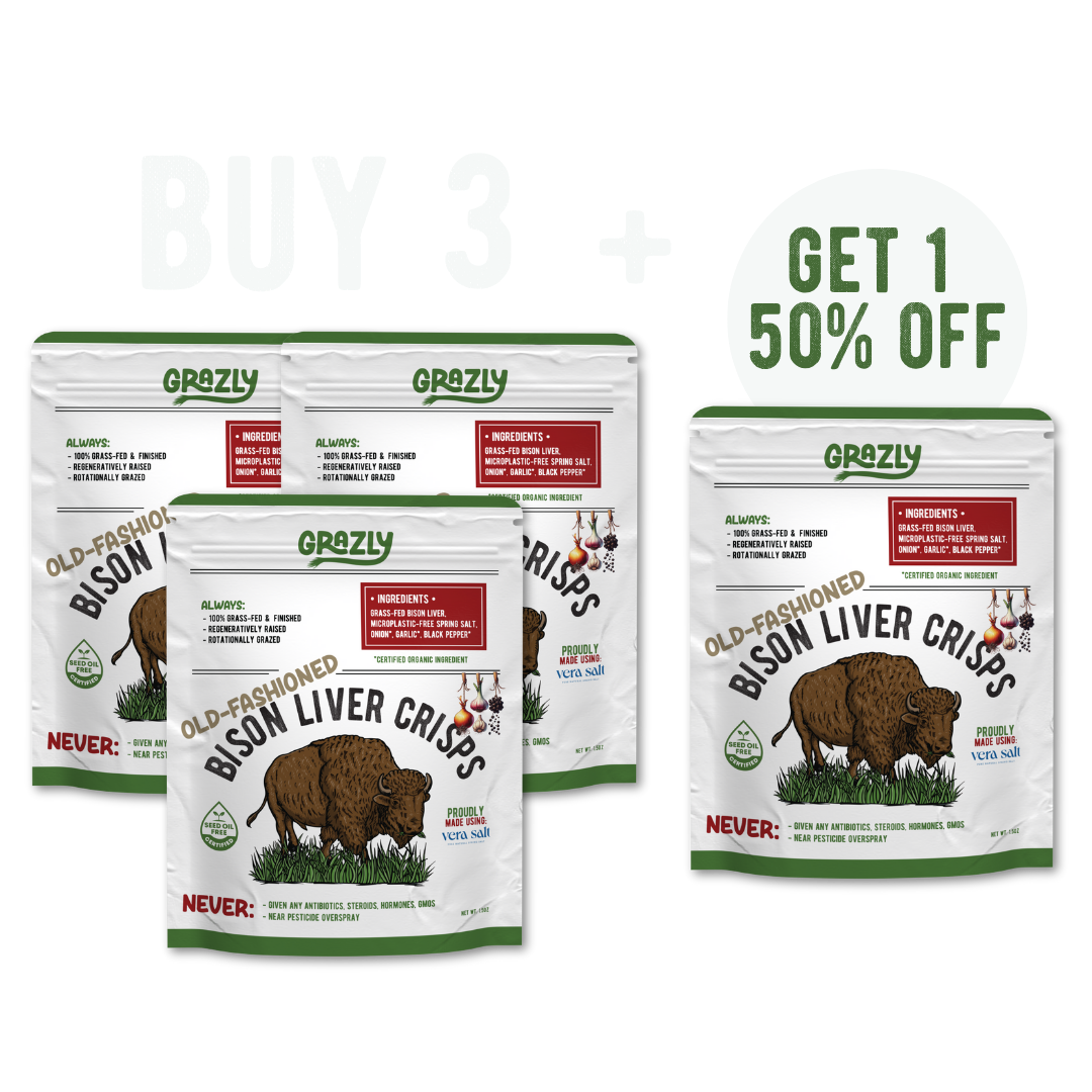 Bison Liver Crisps - 100% Grass-Fed/Finished