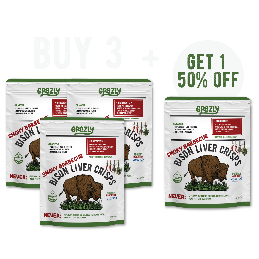Bison Liver Crisps - 100% Grass-Fed/Finished