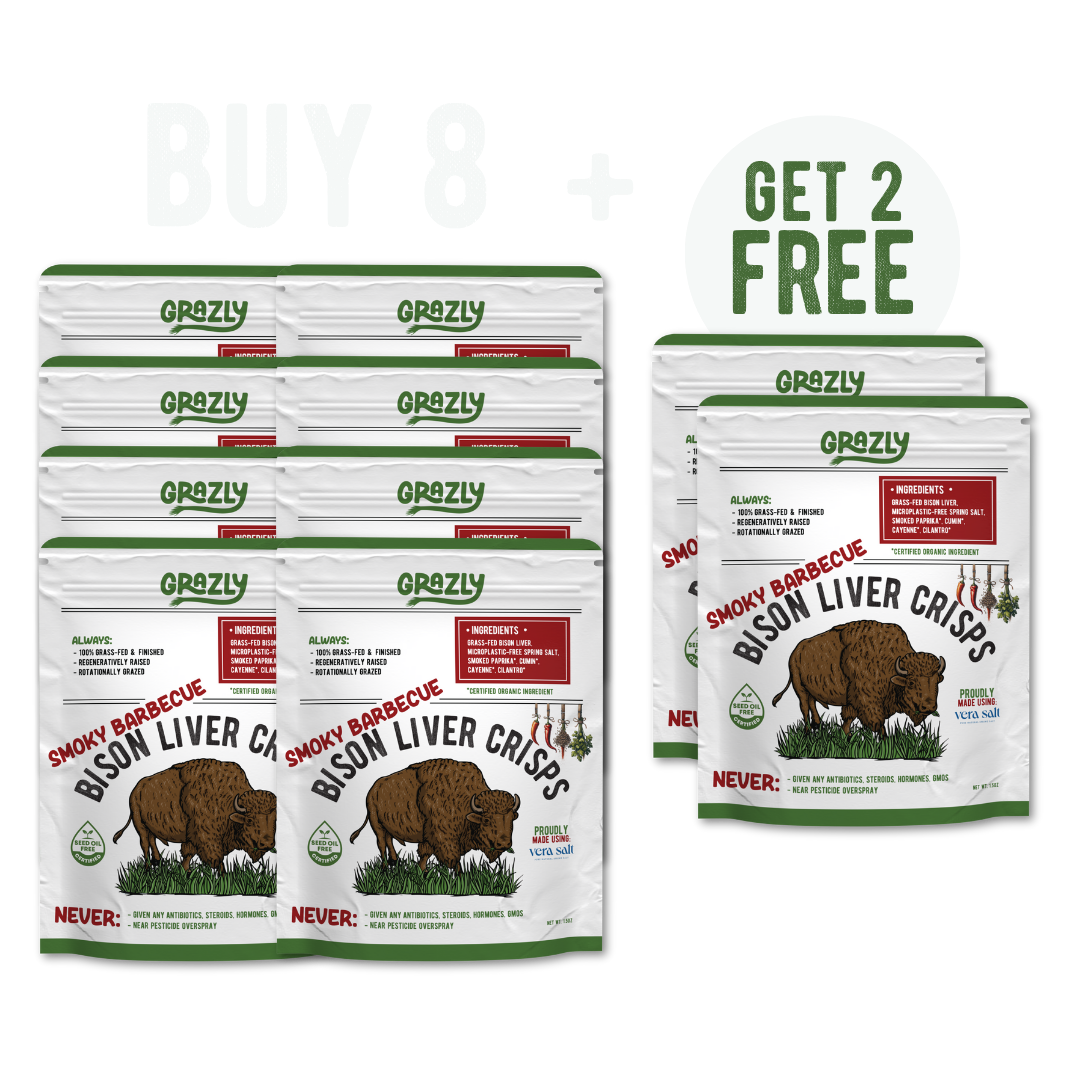 Bison Liver Crisps - 100% Grass-Fed/Finished