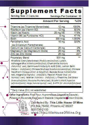 Deep Calm - Anxiety Relief Supplement - 60 Capsules