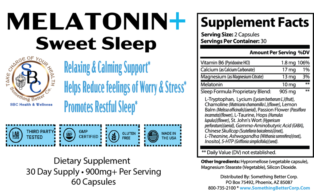 Melatonin + Sweet Sleep Formula
